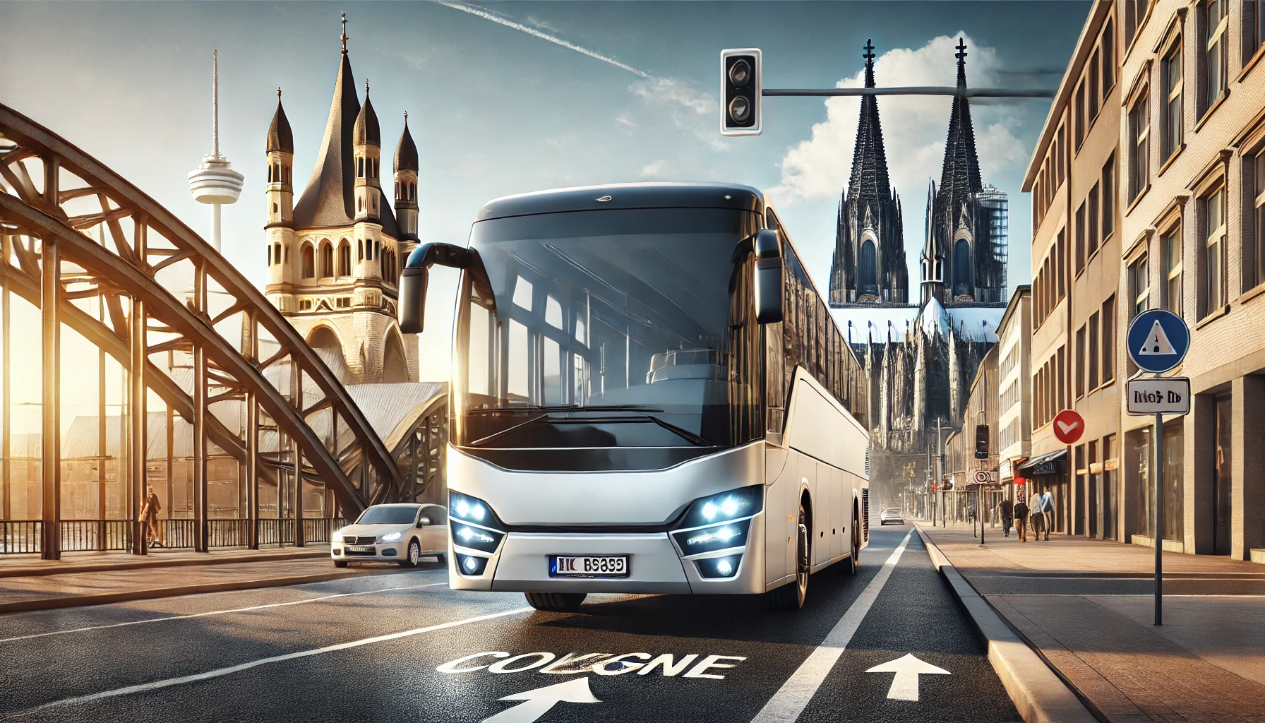 Reisebus in Köln